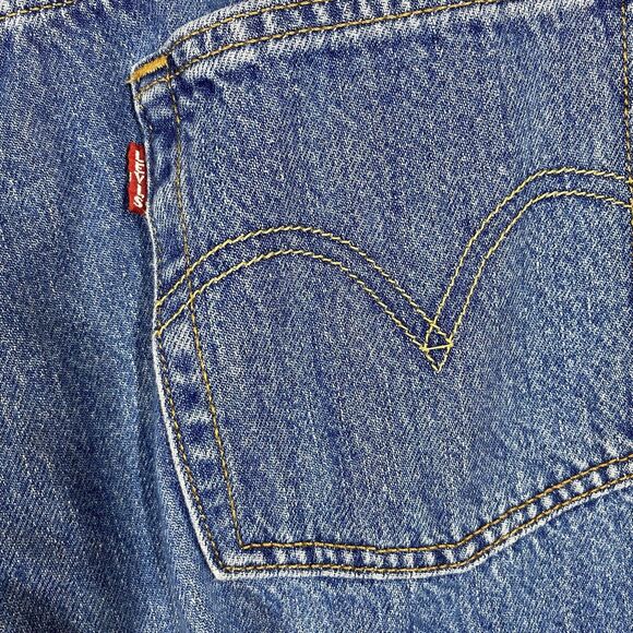 Levi's 501 XX Big E Womens Jogger Denim Jeans Size 28 Medium Wash Hipster Grunge - Picture 11 of 15